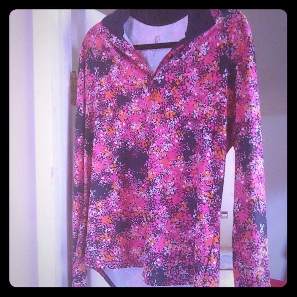 Ladies GG blue luxe sport golf shirt xl